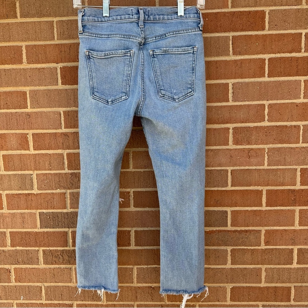 Agolde Toni Light Wash Denim Distressed Jeans Size 24 - Picture 11 of 15